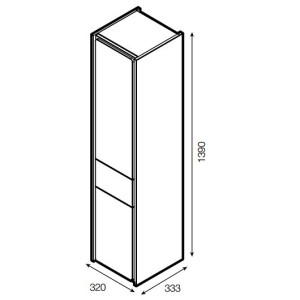 Шкаф-пенал Roca Ronda R ZRU9303006