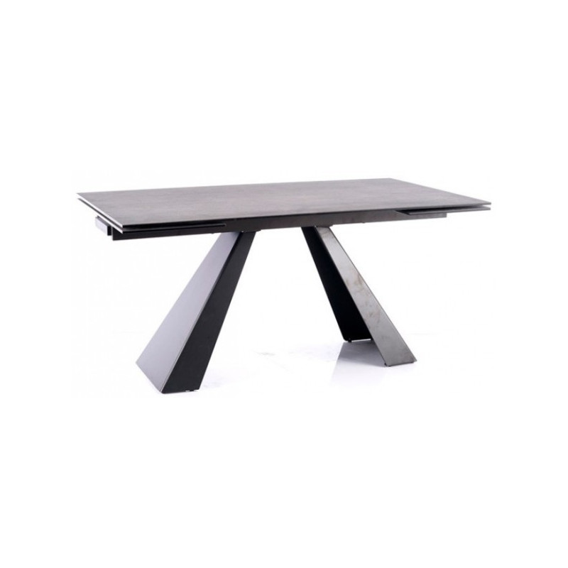 Кухонный стол Signal Salvadore Ceramic серый мрамор/черный