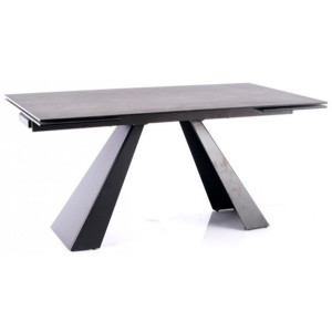 Кухонный стол Signal Salvadore Ceramic серый мрамор/черный