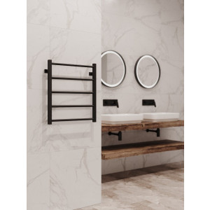 Полотенцесушитель Stinox Classic 500x600 НП (1/2") черный на стене