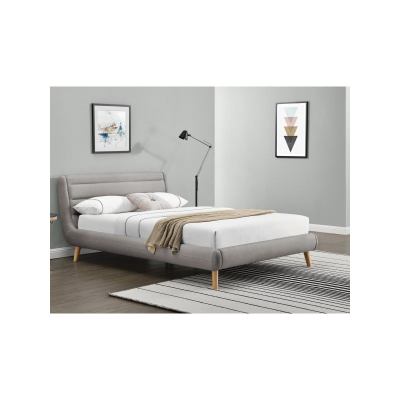 Кровать Halmar Elanda 140x200 светло-серый
