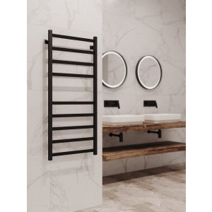 Полотенцесушитель Stinox Prestige 500x1200 НП (1/2") черный на стене