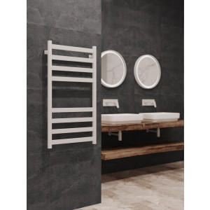 Полотенцесушитель Stinox Prestige 500x600 НП (1/2") белый на стене