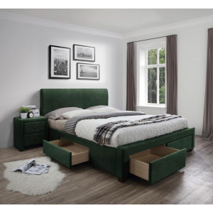 Кровать Halmar Modena 3 160x200 темно-зеленый