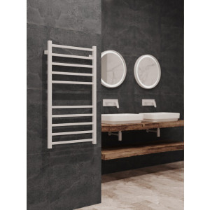 Полотенцесушитель Stinox Quatro 500x1000 НП (1/2") белый на стене