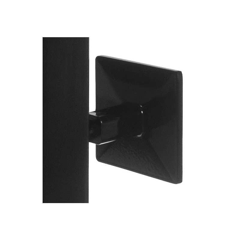 Полотенцесушитель Stinox Quatro 500x500 НП (1/2") черный крепление