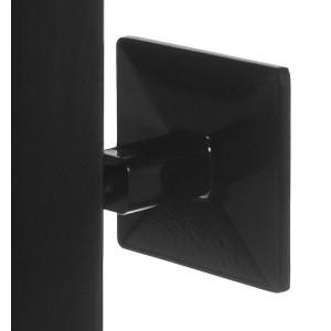 Полотенцесушитель Stinox Quatro 500x500 НП (1/2") черный крепление