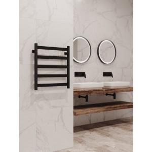 Полотенцесушитель Stinox Verona 500x600 НП (1/2") черный на стене