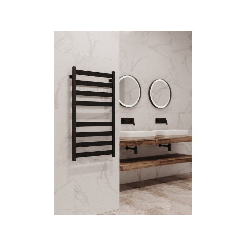 Полотенцесушитель Stinox Sanremo 500x1200 НП (1/2") черный на стене