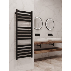 Полотенцесушитель Stinox Sanremo Luxe 500x1400 НП (1/2") черный на стене