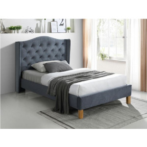 Кровать Signal Aspen Velvet 120x200 серый