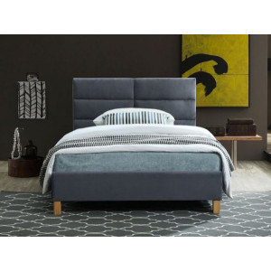 Кровать Signal Sierra Velvet 120x200 серый/дуб