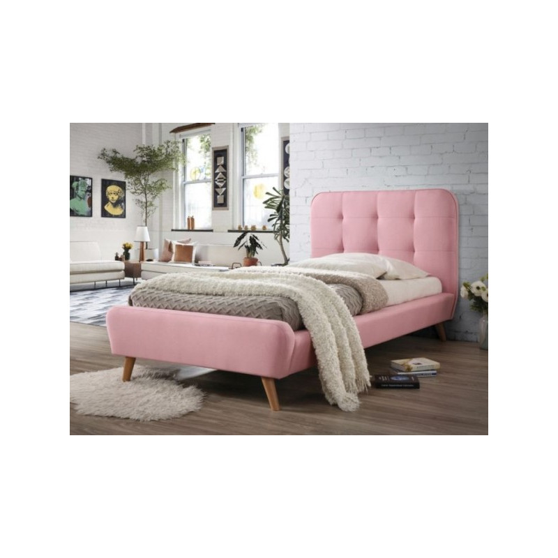 Кровать односпальная Signal Tiffany 90x200 розовый