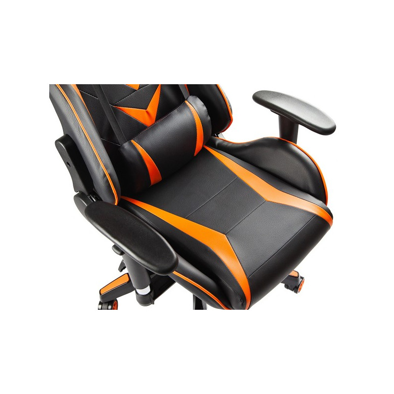 Кресло геймерское Calviano Mustang черный/оранжевый сиденье
