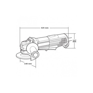 Угловая шлифмашина Makita GA 5050 R размеры