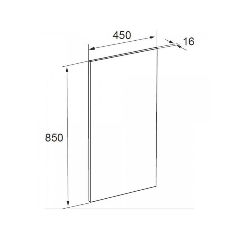 Зеркало Roca The Gap 45х85 размеры