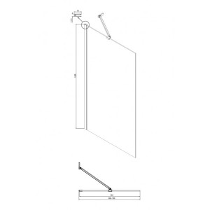 Душевая шторка Ambassador Bath Screens 16041206 схема