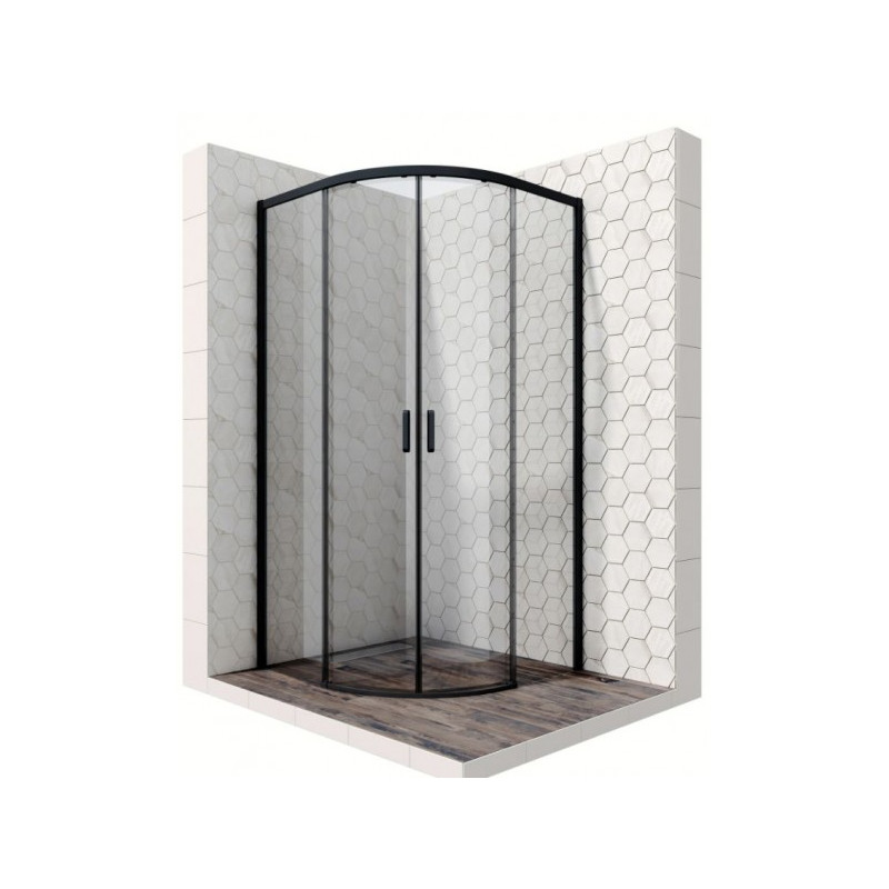 Душевой уголок Ambassador Queen Black 100х100 11011202