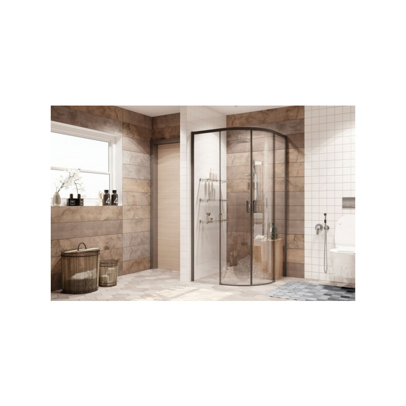 Душевой уголок Ambassador Queen Black 100х100 11011202 ванная