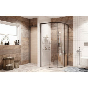 Душевой уголок Ambassador Queen Black 100х100 11011202 ванная