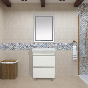 Тумба под умывальник Misty Енисей 60 Э-Ени01060-0112Я в интерьере