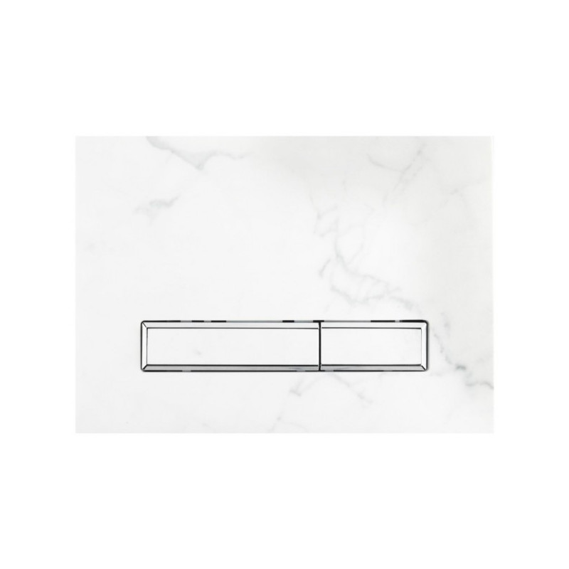 Кнопка смыва Lavinia Boho Relfix 38050903 белый камень/ хром