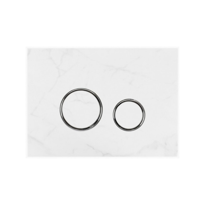 Кнопка смыва Lavinia Boho Relfix 38050904 белый камень/ хром