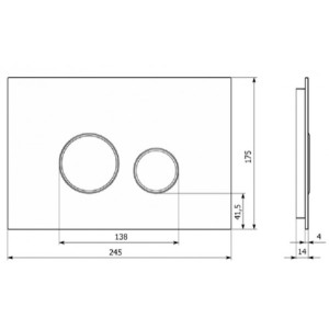 Кнопка смыва Lavinia Boho Relfix 38050904 белый камень/ хром размеры