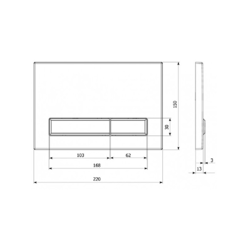 Кнопка смыва Lavinia Boho RelFix 38050801 матовый черный / золотой глянец размеры