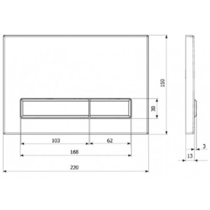 Кнопка смыва Lavinia Boho RelFix 38050801 матовый черный / золотой глянец размеры