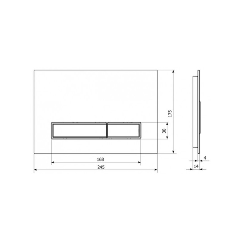Кнопка смыва Lavinia Boho RelFix 3805003B черный / хром