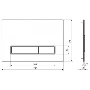 Кнопка смыва Lavinia Boho RelFix 3805003B черный / хром