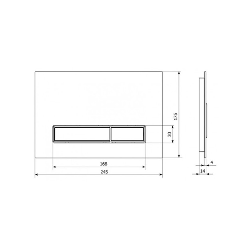 Кнопка смыва Lavinia Boho RelFix 3805005V синий размеры