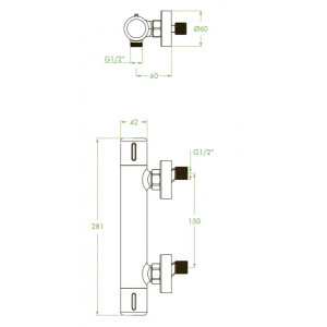 Чертёж смесителя Laveo Pretto BAO 74TD