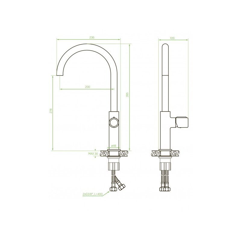Чертёж смесителя Laveo Pretto BAO 068D