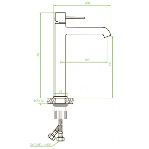 Чертёж смесителя Laveo Pola BAP 72ND