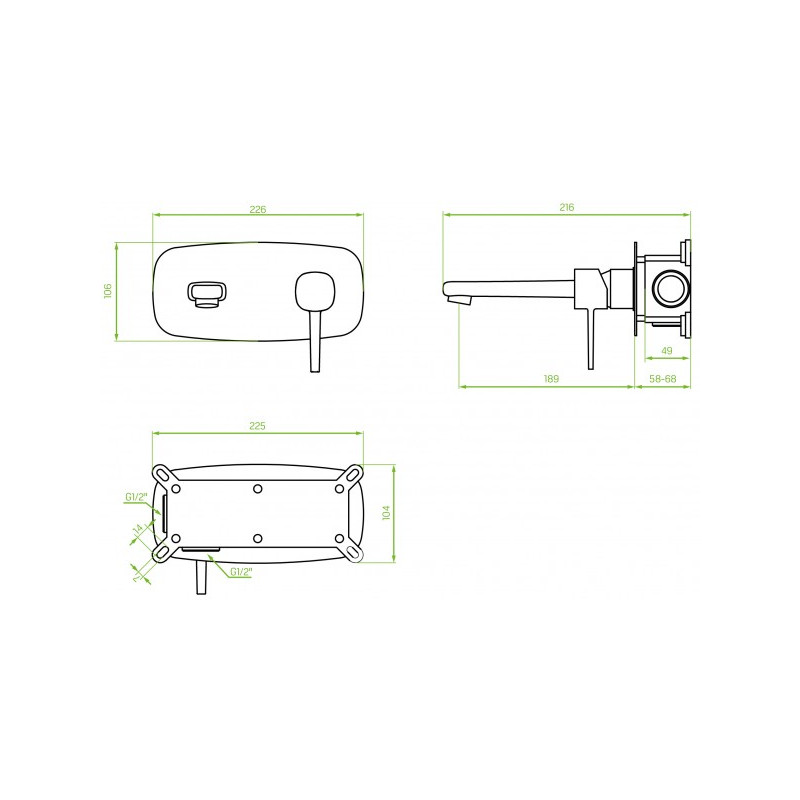Чертёж смесителя Laveo Pola BAP 722P