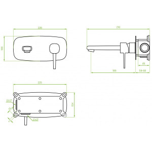 Чертёж смесителя Laveo Pola BAP 722P