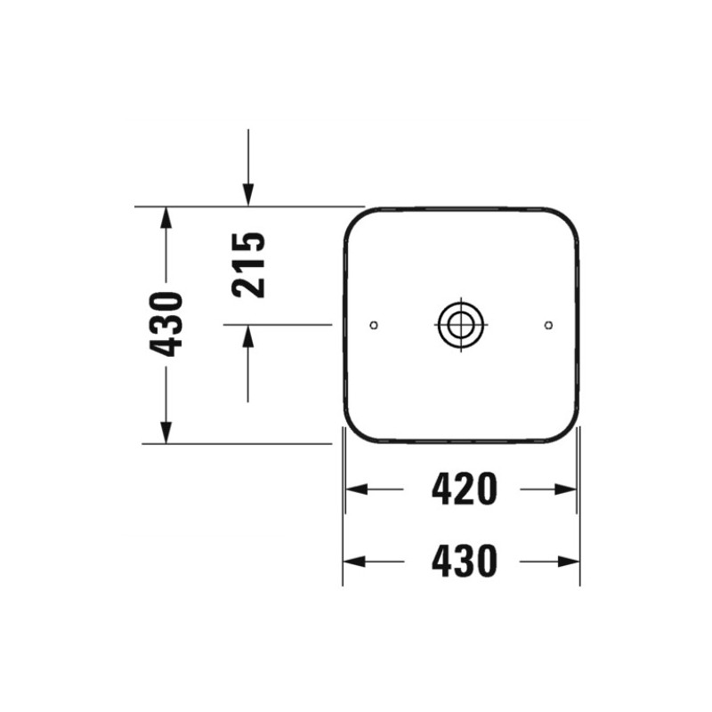Умывальник Duravit Cape Cod 430 рамзеры