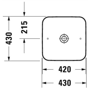 Умывальник Duravit Cape Cod 430 рамзеры