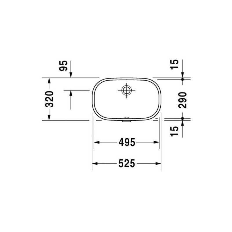 Умывальник Duravit D-Code 495 размеры