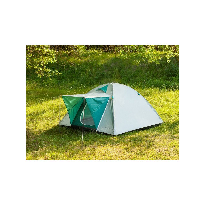 Палатка Acamper Monodome XL 5 зеленая на природе