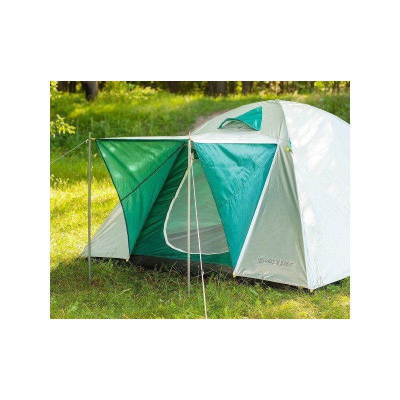Палатка Acamper Monodome XL 5 зеленая в открытом виде