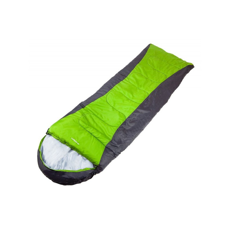 Спальный мешок Acamper Hygge зеленый в застегнутом виде