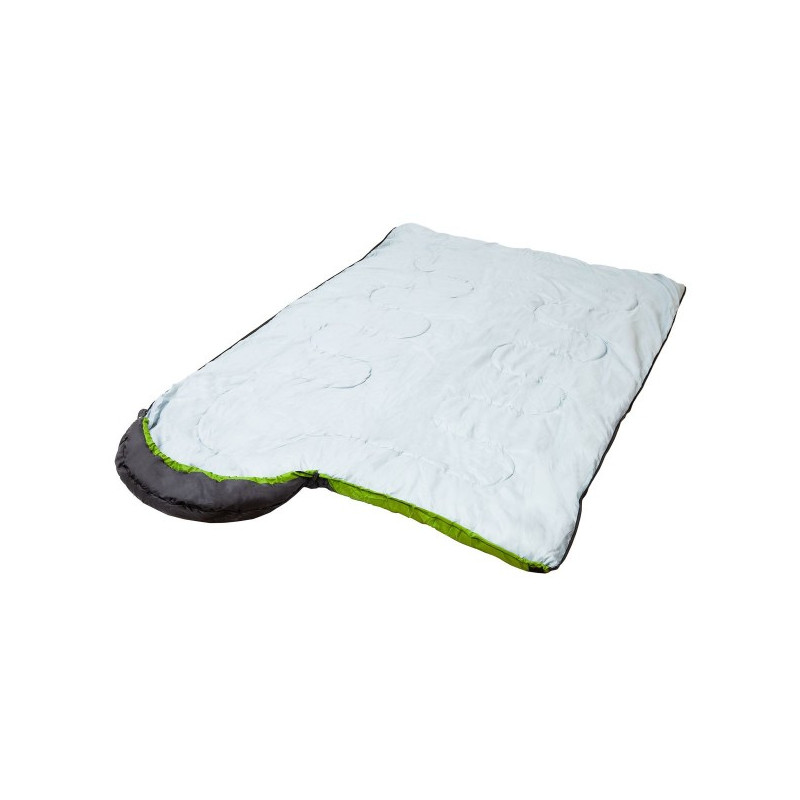 Спальный мешок Acamper Hygge зеленый в раскрытом виде