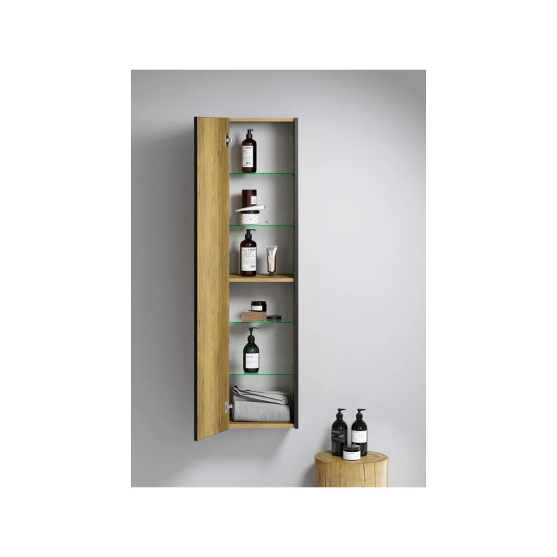 Шкаф-пенал Aqwella Fargo 35 FRG0535DB в интерьере