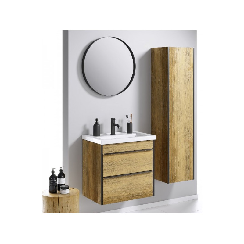 Тумба с умывальником Aqwella Fargo 60 FRG0106DB в интерьере