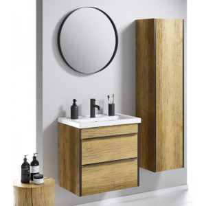 Тумба с умывальником Aqwella Fargo 60 FRG0106DB в интерьере