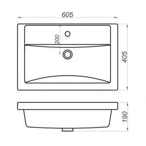 Тумба с умывальником Aqwella Fargo 60 FRG0106DB схема тумбы