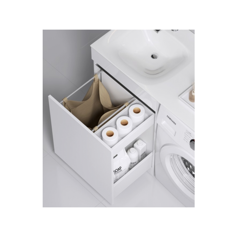 Тумба под стиральную машину Aqwella Forma 115 FOR0105KL вид внутри